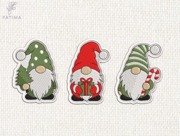 Christmas Gnome Patches Embroidery Set Review for Digital Sellers