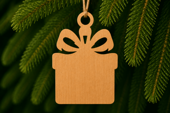 Christmas Ornament Laser Cut SVG DXF for Winter Amp Branding