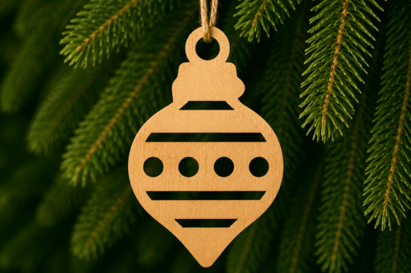 Christmas Ornament SVG, Laser Cut: A Premium Design Asset for Winter Amp Campaigns