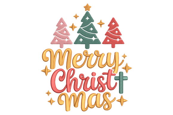 Christmas Tree Lettering for Professional Design Projects