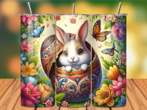 Cute Bunny Peeking Easter Tumbler Wrap Review for Digital Sellers