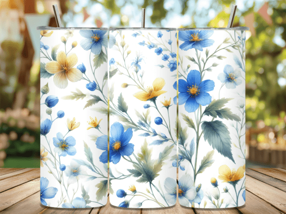 Elegant Blue White Floral Tumbler Wrap Review for Real Crafting Projects