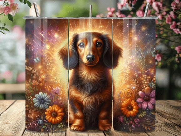 Long Hair Dachshund Floral Tumbler Wrap Review for Real Crafting Projects