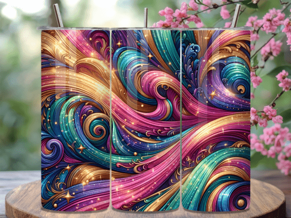 Magic Nebula Cosmic Swirl Tumbler Wrap: A Stellar Design Asset for Small Business Branding